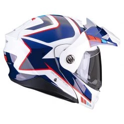 Policarbonato Casco Modulare Scorpion Adx-2 Camino Bianco Blu Rosso -Negozio Scorpions scorpion adx2 camino biancoblurosso 3