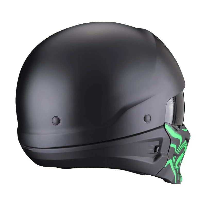Mentoniera Removibile Casco Scorpion Exo Combat Evo Samurai Nero Verde 5 Mentoniera Removibile Casco Scorpion Exo Combat Evo Samurai Nero Verde - immagine 3