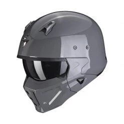 Mentoniera Removibile Scorpion Covert X Solid Cement Grigio