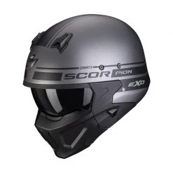 Mentoniera Removibile Casco Scorpion Covert X Tussle Argento Opaco Nero