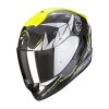Fibra Casco Scorpion Exo-1400 Carbon Air Aranea Giallo -Negozio Scorpions scorpion exo1400 carbon air aranea giallo