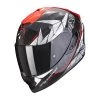 Fibra Casco Scorpion Exo-1400 Carbon Air Aranea Rosso -Negozio Scorpions scorpion exo1400 carbon air aranea rosso
