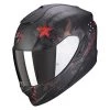 Fibra Casco Scorpion Exo 1400 Air Asio Nero Rosso -Negozio Scorpions scorpion exo1400air asio rosso