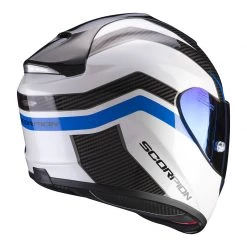 Fibra Casco Scorpion Exo 1400 Air Fortuna Bianco Blu -Negozio Scorpions scorpion exo1400air fortuna blubianco 3