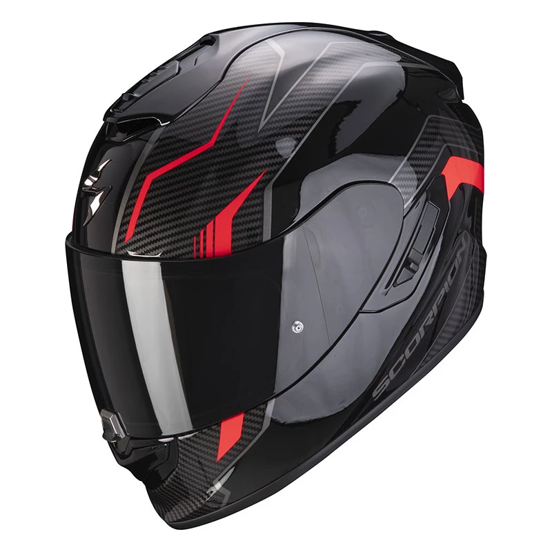Fibra Casco Scorpion Exo 1400 Air Fortuna Nero Rosso 3 Fibra Casco Scorpion Exo 1400 Air Fortuna Nero Rosso