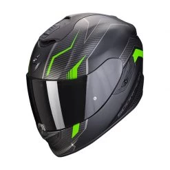 Fibra Casco Scorpion Exo 1400 Air Fortuna Nero Verde