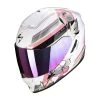 Fibra Casco Scorpion Exo 1400 Air Gaia Bianco Rosa Verde 1 Fibra Casco Scorpion Exo 1400 Air Gaia Bianco Rosa Verde -Negozio Scorpions scorpion exo1400air gaia biancorosa