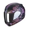 Policarbonato Casco Scorpion Exo 390 Chica 2 Nero Opaco Rosa -Negozio Scorpions scorpion exo390 air chica2 nerorosa