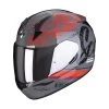 Policarbonato Casco Scorpion Exo 390 Ighost Grigio Rosso -Negozio Scorpions scorpion exo390 air ighost grigio