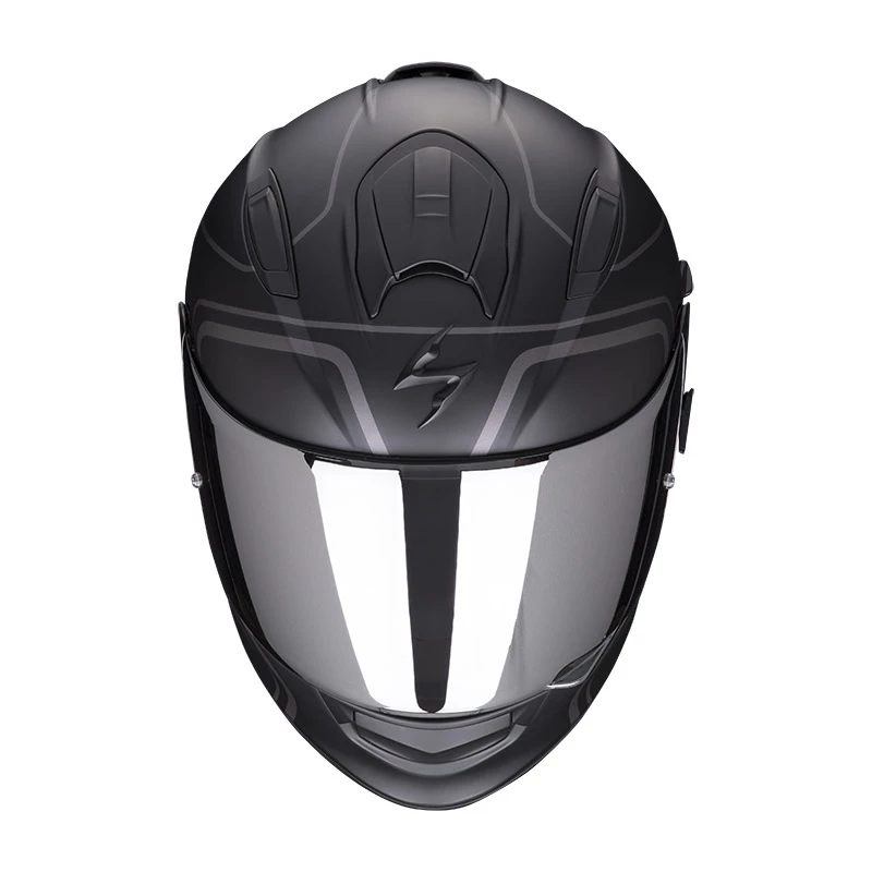 Policarbonato Casco Scorpion Exo 491 West Nero Opaco Argento 4 Policarbonato Casco Scorpion Exo 491 West Nero Opaco Argento - immagine 2