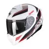 Policarbonato Casco Modulare Scorpion Exo 930 Navig Bianco Rosso -Negozio Scorpions scorpion exo930 navig biancorosso