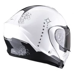 Policarbonato Casco Modulare Scorpion Exo 930 Shot Bianco Nero -Negozio Scorpions scorpion exo930 shot bianco 3