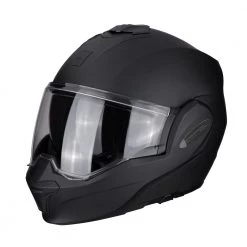 Policarbonato Casco Modulare Scorpion Exo Tech Solid Nero Opaco