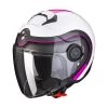Policarbonato Casco Scorpion Exo City Roll Bianco Rosa 1 Policarbonato Casco Scorpion Exo City Roll Bianco Rosa -Negozio Scorpions scorpion exocity roll rosa
