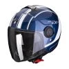 Policarbonato Casco Scorpion Exo City Scoot Blu Bianco -Negozio Scorpions scorpion exocity scoot blu