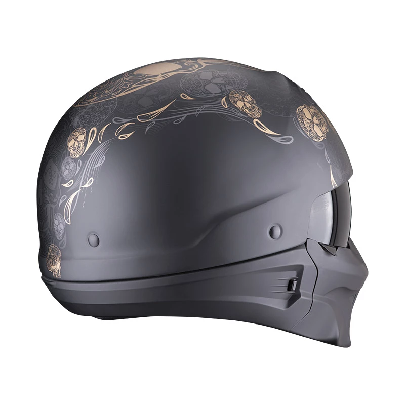 Mentoniera Removibile Casco Scorpion Exo Combat Evo Kalavera Nero Oro 5 Mentoniera Removibile Casco Scorpion Exo Combat Evo Kalavera Nero Oro - immagine 3