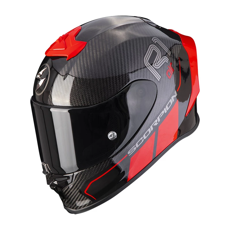 Fibra Casco Scorpion Exo R1 Carbon Air Corpus 2 Rosso 3 Fibra Casco Scorpion Exo R1 Carbon Air Corpus 2 Rosso