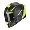 Fibra Casco Scorpion Exo R1 Gaz Nero Opaco Giallo Fluo -Negozio Scorpions scorpion exor1 gaz giallo