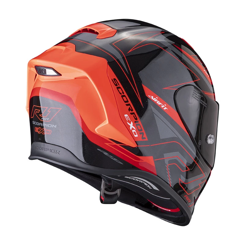 Fibra Casco Scorpion Exo R1 Gaz Nero Rosso 5 Fibra Casco Scorpion Exo R1 Gaz Nero Rosso - immagine 3