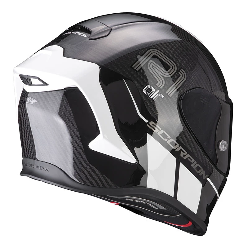 Fibra Casco Scorpion Exo R1 Carbon Air Corpus 2 Bianco 5 Fibra Casco Scorpion Exo R1 Carbon Air Corpus 2 Bianco - immagine 3