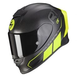 Fibra Casco Scorpion Exo R1 Carbon Air Corpus 2 Giallo