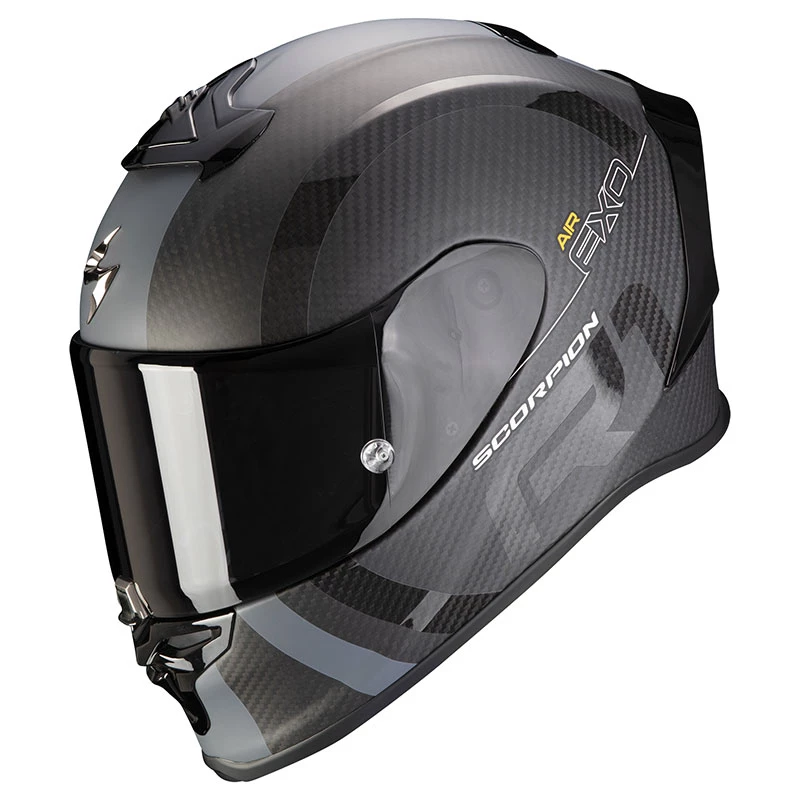 Fibra Casco Scorpion Exo R1 Carbon Air Mg Nero Argento 3 Fibra Casco Scorpion Exo R1 Carbon Air Mg Nero Argento