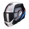 Policarbonato Casco Scorpion Exo Tech Forza Nero Argento Rosso -Negozio Scorpions scorpion exotech forza argentorosso