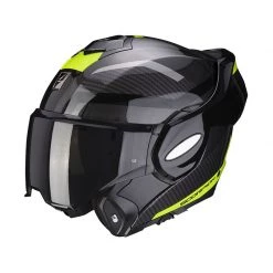 Policarbonato Casco Modulare Scorpion Exo Tech Trap Nero Giallo