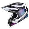 Policarbonato Casco Scorpion Vx-16 Air Tub Nero Bianco