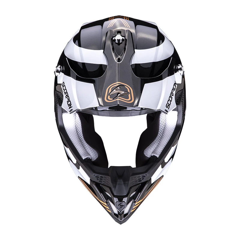 Policarbonato Casco Scorpion Vx-16 Air Tub Nero Oro 4 Policarbonato Casco Scorpion Vx-16 Air Tub Nero Oro - immagine 2