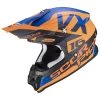 Policarbonato Casco Scorpion Vx-16 Air X Turn Arancio Blu -Negozio Scorpions scorpion vx16air xturn arancio