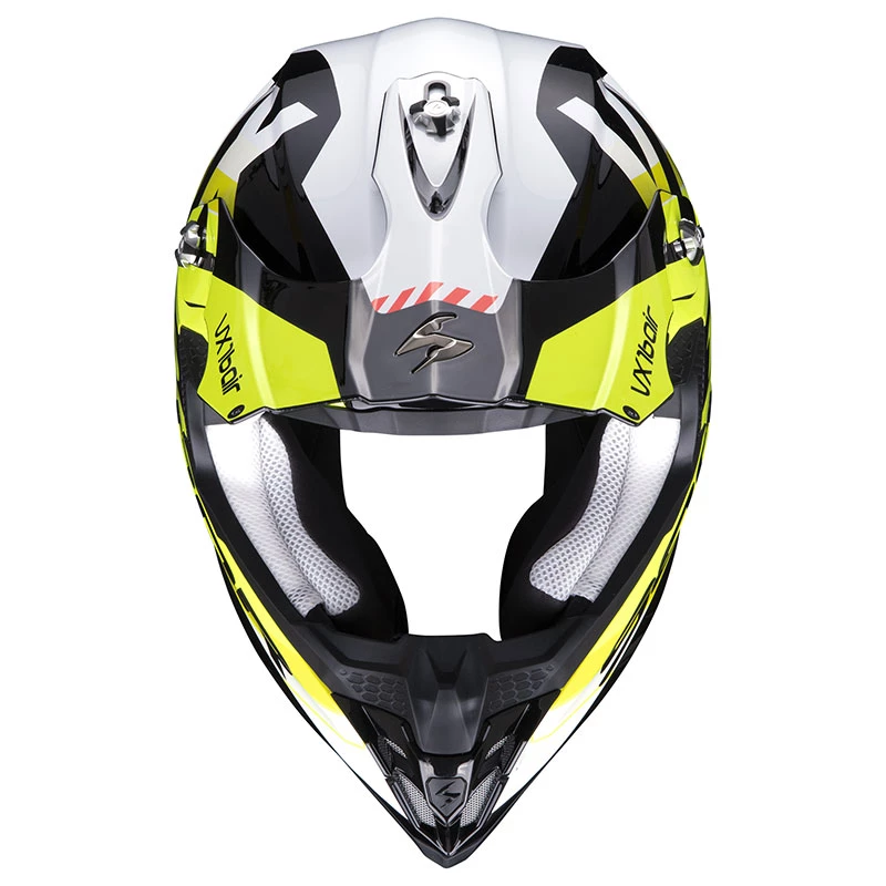 Policarbonato Casco Scorpion Vx-16 Air X Turn Nero Giallo Fluo 4 Policarbonato Casco Scorpion Vx-16 Air X Turn Nero Giallo Fluo - immagine 2