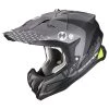 Fibra Casco Scorpion Vx-22 Air Ares Nero Opaco Argento -Negozio Scorpions scorpion vx22 air ares argento